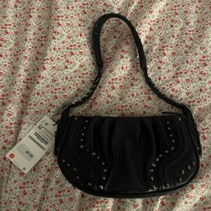 Zara Black Studded Women's Bag